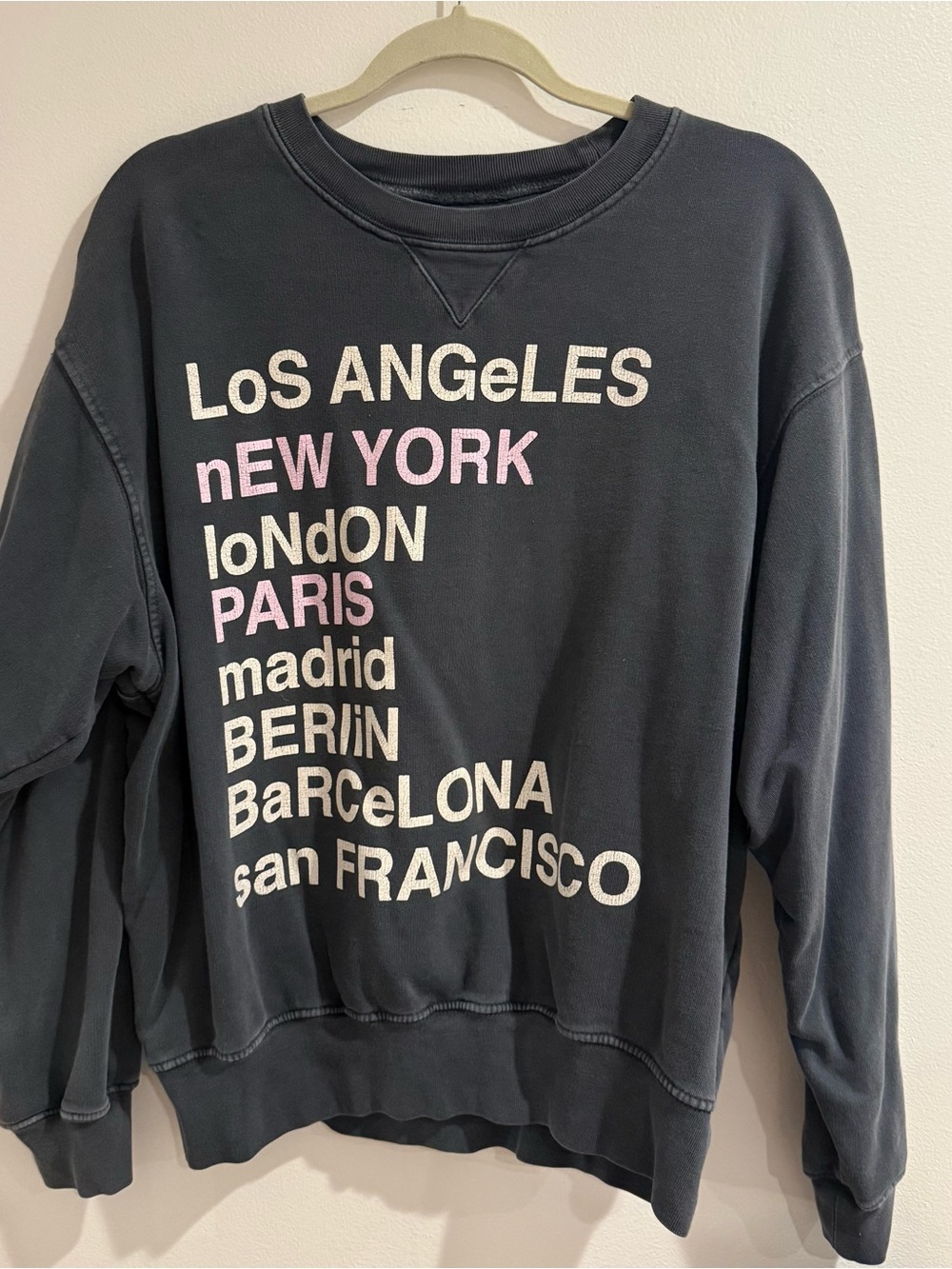 Anine Bing City Crewneck Sweatshirt